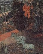 Paul Gauguin There are two sheep oil painting on canvas